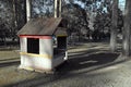 Kids cubby house in a rural setting